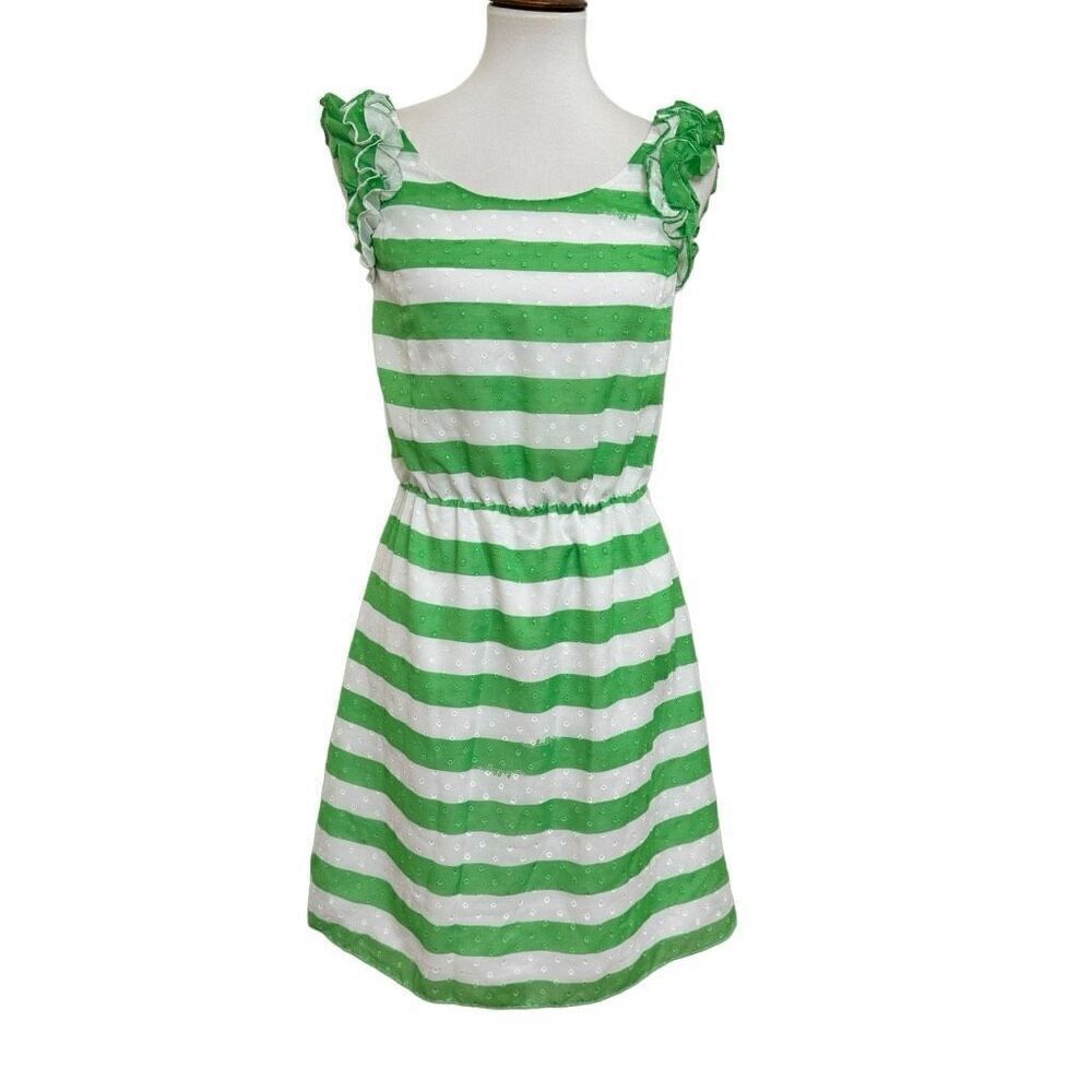 Lilly Pulitzer Danna Awning Striped Dress in Green Size XS